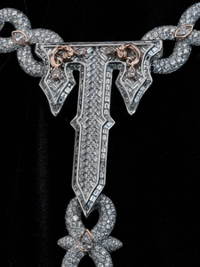 Collar de Lujo con Eslabones de Moissanita, Cadena de Plata de Ley 925, Estilo de Diseñador, Joyería Fina, Regalo para Mujeres y Hombres - Product Image 4