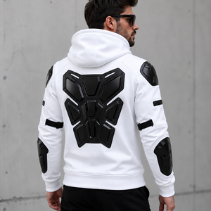 Hoodies de moto professionnels 100% coton, équipement de conduite sur route personnalisé, imperméable, coupe-vent et chaud pour les motards en hiver - Product Image 2