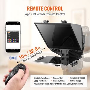 Teleprompter remoto da 13 pollici per Webcam e Smartphone apparecchiature essenziali di Live Streaming - Product Image 4