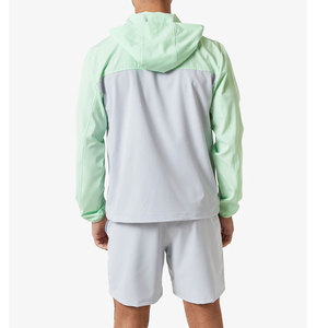 Ensemble de survêtement personnalisable deux pièces en satin et nylon, coupe-vent décontracté, streetwear, hiver, extérieur - Product Image 2