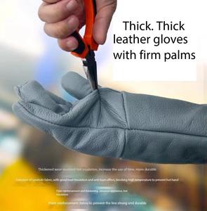 Guantes de Soldadura TIG de Cuero Vacuno para Trabajo de Soldadura - Product Image 4