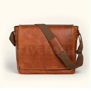 Leather Laptop Bag High Quality Craftsmanship With Multiple Compartments Perfect For Office Work Travel And Daily Essentials - Product Image 3