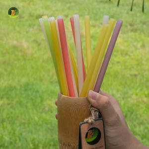 Pajitas de Arroz Ecológicas, Pajitas Biodegradables para Beber, Alternativa Natural Libre de Plástico - Product Image 4