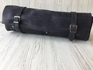 Étui de transport de luxe en cuir véritable durable, anti-odeur, pour couteaux de chef, sac de voyage, étui pour ustensiles de cuisine LSKR-0112 - Product Image 4