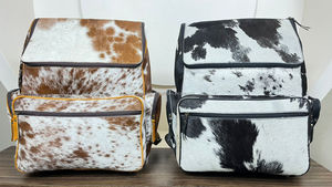 Grande capacité cheveux sur cuir de vachette multi-fonction voyage sac à dos haute qualité en cuir véritable unisexe à la mode sac à dos - Product Image 4