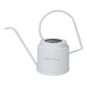 Arrosoir blanc pour jardin, arrosoir pour plantes, durable avec revêtement en poudre pour le jardinage à domicile avec jardinière - Product Image 2