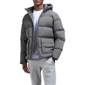 Chaqueta Bomber para Hombre, con Capucha, Relleno de Fibra de Poliéster Gruesa, Impermeable y Transpirable, con Logotipo Personalizado, para Invierno y Actividades al Aire Libre, Venta al Por Mayor - Product Image 3