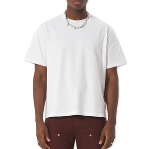 T-shirt Homme Coupe Boxy Décontracté de Haute Qualité 100% Coton Uni Personnalisable à Prix Abordable - Product Image 1