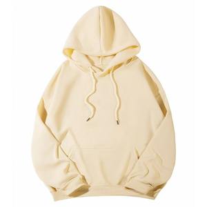 Hot Sale Custom Men's Unisex Oversized 230g Polyester Velour Fleece Pullover Discharge Printing Embroidery <b>Hoodie</b> - Product Image 3