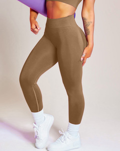 Wholesale Gym Leggings Butt Lifting High Waist Workout Yoga Pants Sports Fitness Women Yoga Leggings With Yoga Lemon - Product Image 3