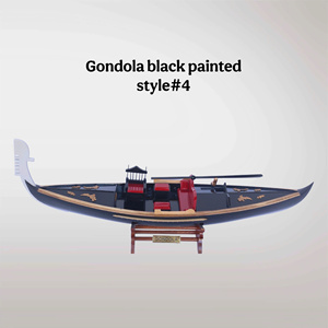GONDOLA - Barco tradicional italiano Modelo de madera hecho a mano - Product Image 5