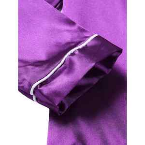 ชุดนอนฤดูหนาวน้ำหนักเบาสำหรับผู้หญิง ชุดเสื้อและกางเกงขาสั้นยาวระดับเข่า เหมาะสำหรับใส่พักผ่อนที่บ้าน - Product Image 4