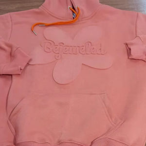 Sudadera con Capucha Personalizada OEM, de Alta Calidad, con Estampado en Relieve, Estilo Urbano, 100% Algodón, Talla Grande para Hombre, Sudadera con Capucha 3D - Product Image 1