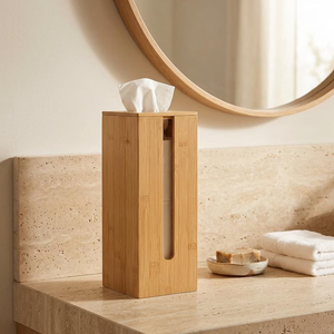 Boîte à mouchoirs en bois - porte-mouchoirs en bois rustique style ferme par Perfect Enterprises - Product Image 4