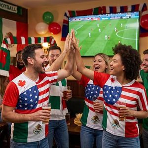 Camiseta de Fútbol Unisex de Manga Corta con Cuello en V, Estampado de Bandera Sublimado, Absorbe la Humedad, 100% Poliéster Malla, Ropa Deportiva para Adultos - Product Image 5