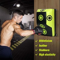 Cible murale de boxe et de MMA en cuir PU/PVC avec noyau en acier robuste, hauteur réglable, sac de frappe rempli d'eau pour l'entraînement