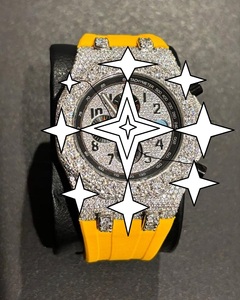 Montre de luxe unisexe en acier inoxydable, cadran analogique, mouvement mécanique, bracelet en silicone, cristal saphir, lumineuse, pliable - Product Image 1