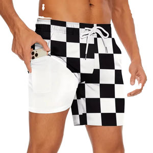Shorts de baseball personnalisés pour hommes en toile 100 % coton, taille mi-haute, élastiques, imperméables, séchage rapide, respirants, écologiques, couleur unie, logo personnalisé - Product Image 1