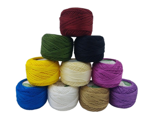 Hilo de Bordar 100% Algodón, Hilo de Coser con Perlas, Tamaño 8, Bolas Teñidas para Punto de Cruz, Crochet, Manualidades, Bolsos - Product Image 5