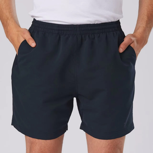 Shorts de sport micro-solides de qualité supérieure pour hommes, personnalisables, décontractés, taille mi-haute, grandes tailles, respirants, séchage rapide, shorts chauds - Product Image 6