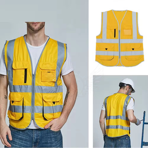 Gilet de sécurité haute visibilité léger, réfléchissant, durable, design ajustable pour la construction et la sécurité routière en cas d'urgence - Product Image 2