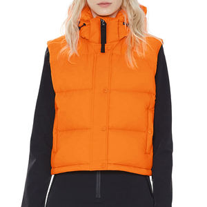 Chaleco acolchado impermeable a la moda para mujer con cremallera, ropa de abrigo para clima frío, para mayor comodidad y calidez. - Product Image 3