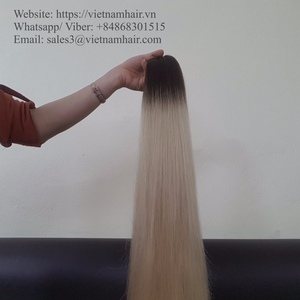 Extensiones de cabello de trama Genius vietnamita Remy 100% más vendidas directamente de Vietnam cabello humano blanqueado único - Product Image 4