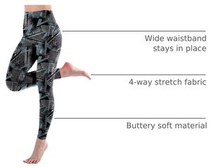 <b>Women</b> Everyday Spandex/Polyester <b>Leggings</b> High Waist Comfortable Stretch Eco-Friendly Quick Dry Lounge Workout Gym Training Yoga - Product Image 5