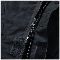 Ensemble veste et pantalon tactique camouflage respirant à six poches, taille ajustable, en sergé de polyester, toutes saisons, faible MOQ, professionnel
