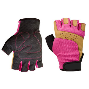 Comfortable Leather Gym Fitness <b>Gloves</b> with Adjustable Wrist Support Half Finger for <b>Weight</b> Lifting Training Fitness Activities - Product Image 1