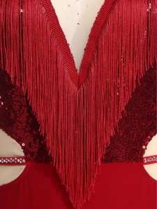 ชุดเต้นรำบอลรูมสำหรับผู้หญิง ชุดบอดี้สูทผ้าชีฟอง ชุดเดรสยาว ชุดเต้นรำลาติน ชุดเต้นรำรุมบ้า สำหรับการแสดง เสื้อผ้าเต้นรำ - Product Image 3