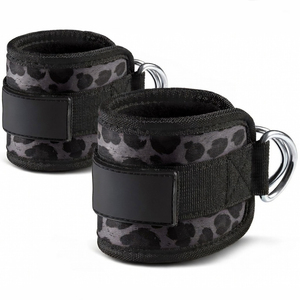 Correas de Tobillo Acolchadas Personalizadas para Gimnasio, de Alta Calidad, Color Negro, para Máquinas de Cable - Product Image 1