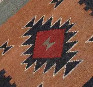 Eco Area <b>Rugs</b> Custom Flat Weave Jute-Woolen Kilim <b>Runner</b> <b>Rugs</b> for Living Room Bedroom & Study - Product Image 3