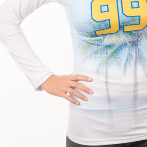 Women Volleyball Jersey Navy Teal Abstract Wave Texture Sublimation <b>Short</b> Sleeve <b>Shorts</b> Set Wholesale - Product Image 3