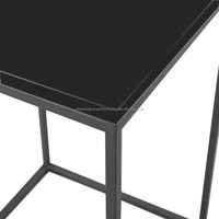 Table basse pliable en aluminium doré, fabrication artisanale, luxe contemporain, pour la maison, salon, meubles