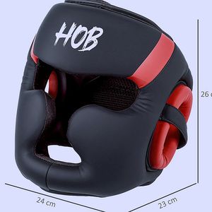 Protège-tête de boxe professionnel en cuir PU avec logo et couleur personnalisés, design respirant, nom de marque personnalisé - Product Image 2