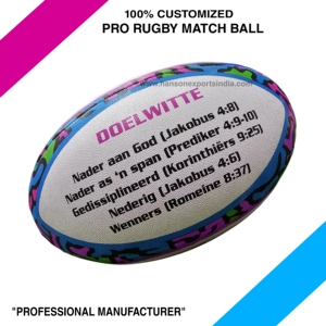 Pro Grip Latest 2026 Customized Logo High End Eco-Friendly Durable Match Quality Rubber Synthetic 4ply Pro Quality Rugby <b>Ball</b> - Product Image 2