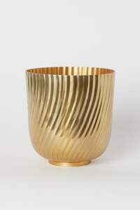 Vase à fleurs élégant et moderne en métal poli pour la décoration de table de luxe, arrangements de roses à longues tiges, de tulipes et de lys - Product Image 2