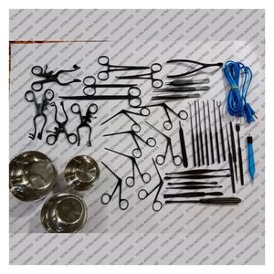 Kit de micro-chirurgie auriculaire avancée pour tympanoplastie, 43 pièces, finition noire, en acier inoxydable, instruments microchirurgicaux ORL, certifié CE - Product Image 1