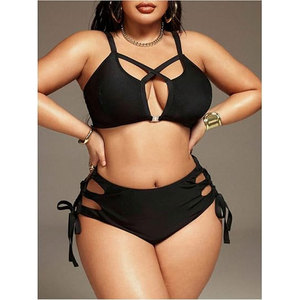 Maillot de bain uni en tissu doux, respirant et de haute qualité pour femme, coupe classique et confortable, idéal pour la plage - Product Image 3