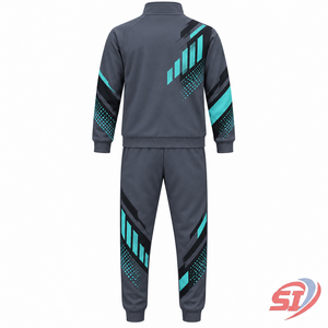 ชุดวอร์มเยาวชน SAAJAN ผ้าฝ้าย 100% สำหรับฤดูหนาว แบบ unisex แจ็คเก็ตซิปทันสมัย กางเกงทรงสอบเข้ารูป ชุดกีฬาสำหรับนักเรียน - Product Image 2