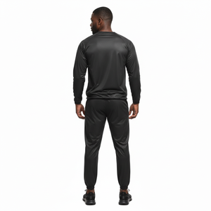 Conjunto Deportivo de Dos Piezas para Parejas, OEM, para Correr, Fitness, Moda Masculina y Femenina, Invierno, Reducción de Peso, Cintura Elástica Sólida - Product Image 4