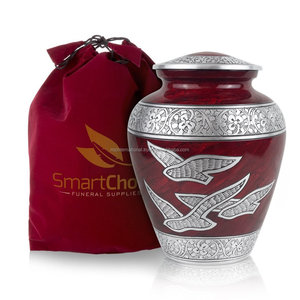 Urnes de crémation en aluminium au design personnalisé les plus vendues pour les cendres humaines - Product Image 1
