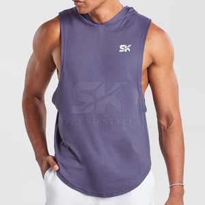 Nouveau style de mode, vêtements d'hiver, sweats à capuche légers, prix bas, respirants, sans manches, unis, pour hommes - Product Image 4