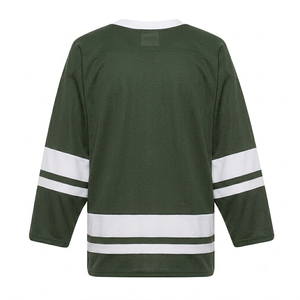 Jersey de Hockey sobre Hielo Verde Oliva Personalizado al por Mayor, Nombre del Equipo Personalizado, Jersey Deportivo Transpirable para Hombre, Ropa Deportiva de Alta Calidad - Product Image 2