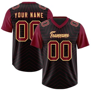 Camiseta de Fútbol Americano al por Mayor, Tejido Transpirable, Sublimación, Nombre y Número del Equipo Personalizados, Fabricante de Ropa Deportiva - Product Image 3