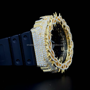 Nouvel Arrivage Luxe GA2100 GA2110 Lunette de montre en argent 925 et Moissanite, Boîtiers de montre Hip Hop Iced Out avec diamants Moissanite VVS D - Product Image 4