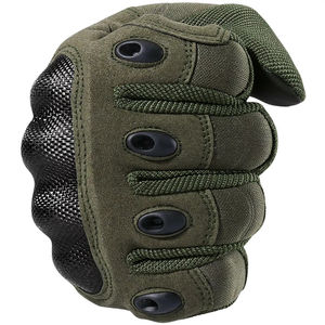 Gants tactiques en cuir pleine main de haute qualité pour les sports de plein air, le cyclisme, la chasse, l'entraînement - Antidérapants et compatibles avec les écrans tactiles - Product Image 4