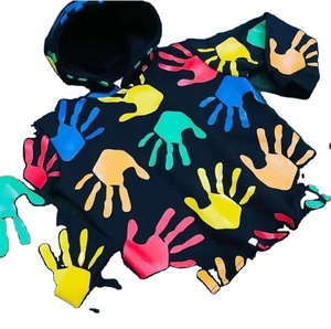 Sweat-shirt à capuche unisexe de haute qualité en coton personnalisé avec impression ou broderie de logo personnalisé, fermeture éclair - Product Image 1