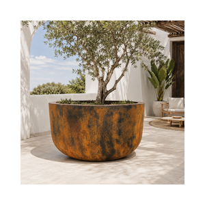 Grand pot à plantes moderne en fibre de verre pour décoration intérieure et extérieure, jardin, patio, hôtel - Fabricant et fournisseur en gros OEM - Product Image 1